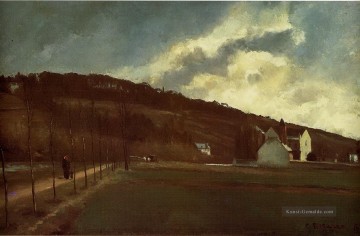  Banken Galerie - Ufer des Flusses Marne im Winter 1866 Camille Pissarro